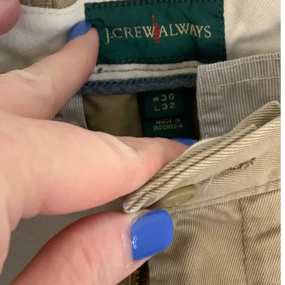 J. Crew‎ Khaki Pants 30 x 30.5